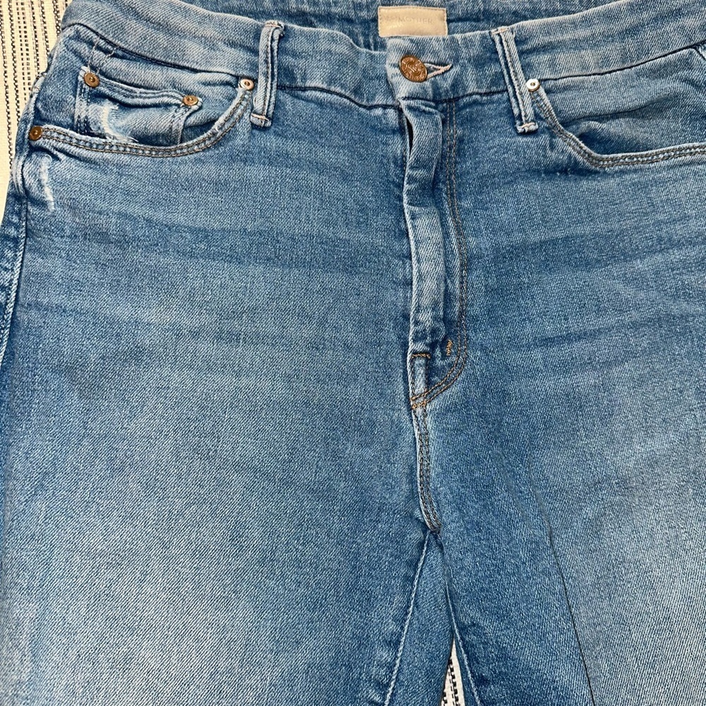 MOTHER high waisted looker ankle fray - Picture 4 of 5